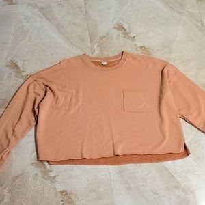 Aerie shot sweat set nude